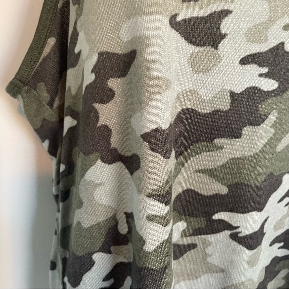Lucky Brand Green Camo Army PJ Pajama Sets Soft Comfy Pants Tank Tee L - Picture 10 of 15